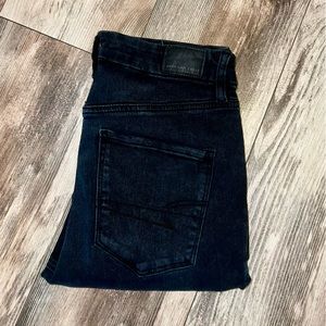 American Eagle Black High Wasted Skinny Jeans
